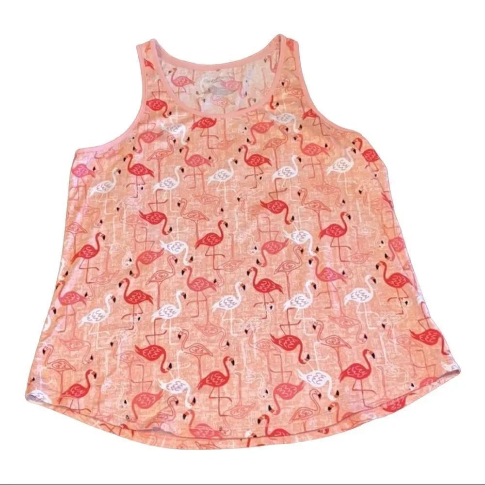 Croft & Barrow Intimates Flamingo Tank - Picture 2 of 4